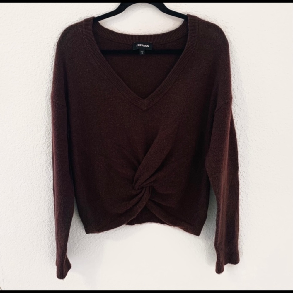 express maroon sweater